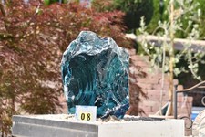 Gartendekoration Glasbrocken