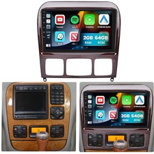 64G Apple Carplay Für Mercedes Benz S-Klasse W220 Autoradio Android 15 GPS WIFI