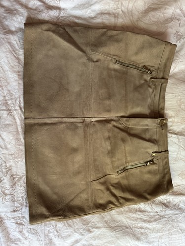 Leder minirock - leder, in
