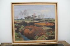 Ölgemälde Harald Tillberg Dachau Dachauer Maler Torfstich Hinterland Moos