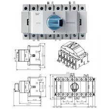4polig Lastumschalter 63A für