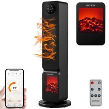 Heizlüfter mit Kaminillusion energiesparend Mobile Heizung Elektroheizung 