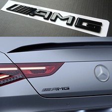 Mercedes Benz AMG Emblem Logo Heck Heckklappe Aufkleber Glänzend Schwarz NEU