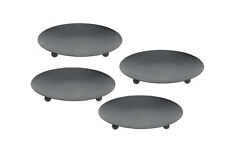 Metall Kerzenteller schwarz