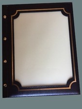 RH-Speisekarte A4, Logofenster Menu-Mappen Speisekarten schwarz 118 Ecco