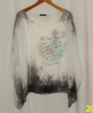 Damen Bluse / Blusenshirt * Gr. 42/44 * mehrfarbig * doppellagig   [31]