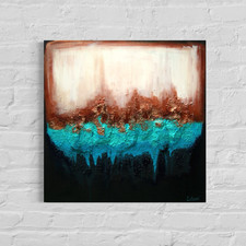 Kupferfarbene Abstraktion