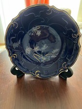 Kobalt Porzellan Teller mit