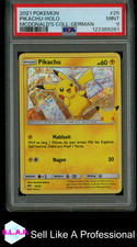 PIKACHU-HOLO MCDONALD'S COLL-GERMAN POKEMON MCDONALD'S COLLECTION 2021 25 PSA 9
