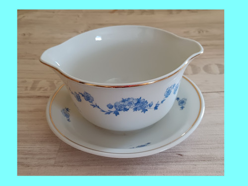 Sauciere blaue blumen - blaue,