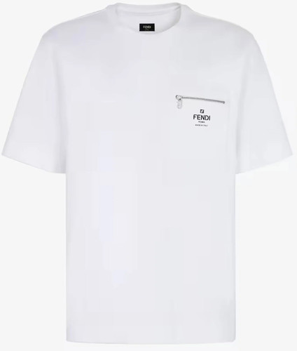Fendi pocket shirt white - ff-pocket, t-shirt