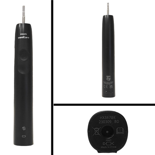 Black toothbrush handle - toothbrush,