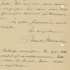 Brief Schlumberger Robert Wien