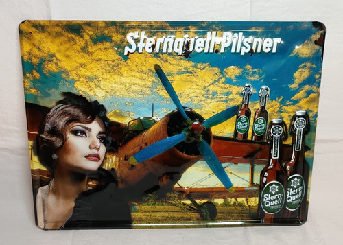 Blechschild sternquell pilsner - sternquell,