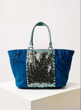 Tasche Jeans Jeansstoff -