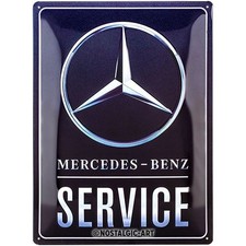 Relief-Blechschild "Mercedes