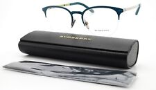 BURBERRY Brille B 1327 1275 53-20 145 Lady Style Türkis Silber Halbrand + Case
