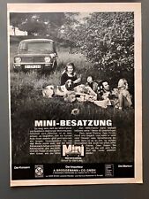 Mini-Besatzung Mini Oldtimer British Leyland 1972 Vintage Ad Werbung Reklame