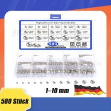 580tlg Kugeln Stahlkugeln Kugellager 304 Edelstahl 1-10 mm Präzisionslagerkugeln