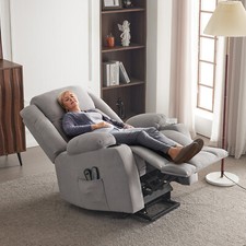 Elektrischer Liegesessel mit Hebefunktion Massagesessel Relaxsessel für älter