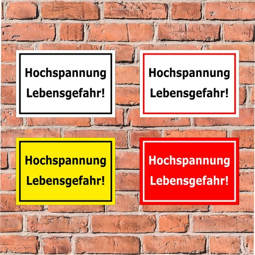 Schild hochspannung - -,