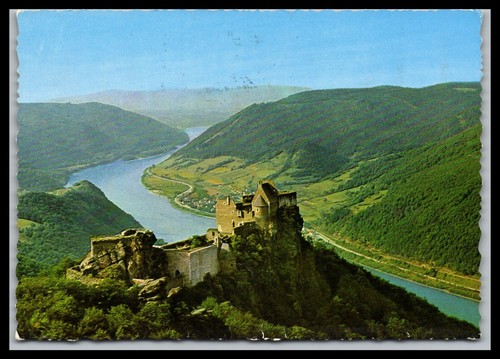 Ansichtskarte ruine aggstein - ansichtskarte,