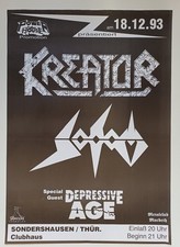 Kreator / Sodom/ Depressive Age 1993 | Konzertplakat  Poster Plakat