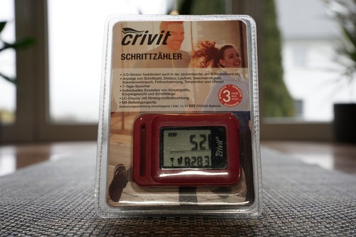 Crivit schrittzähler rot - schrittzähler,