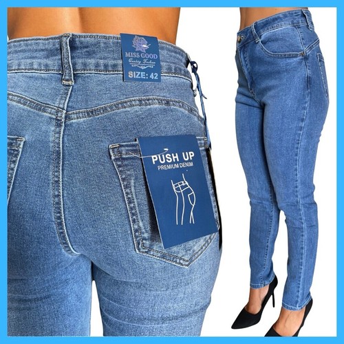 Damen jeans high waist push - jeans,