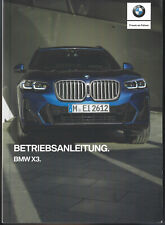 BMW X3 G01 Betriebsanleitung 2021 Bedienungsanleitung M40i M40d Bordbuch BA