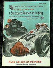 54640 Programm Heft 1. Stadtpark-Rennen Leipzig Rund um d.Scheibenholz 9.7.1950