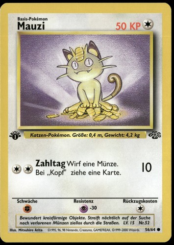 Pokemon mauzi dschungel - pokemon, 1st