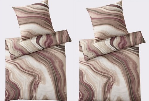4tlg bettwäsche beige - 4tlg,