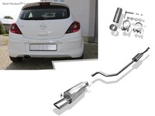 OX Edelstahl Komplettanlage Opel Corsa D für OPC-Line u. Sportheck 115x85mm oval