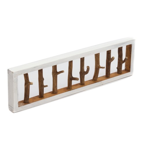 Wandgarderobe treibholz unikat - wandgarderobe,