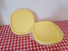 Tupperware 2 x Sonnenschüssel * Servierschüssel * mit Sonnendeckel  gelb Camping