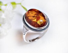 Bernstein Ring Silber 925