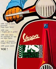 Poster Vespa SS50 SS90 Super