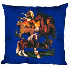 Dekokissen mit Print - Pferde Kaltblut Isländer - Größe ca. 40 x 40 cm K12668