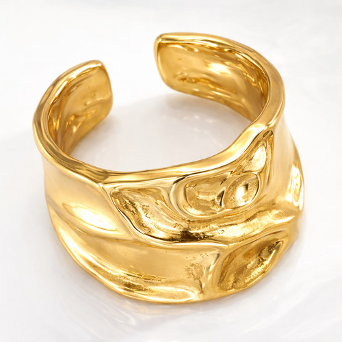 Statement ring gold breit - ring,