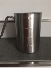 Messbecher aus Edelstahl Messkanne Messbecher Topf Kochtopf 1 Liter Skala