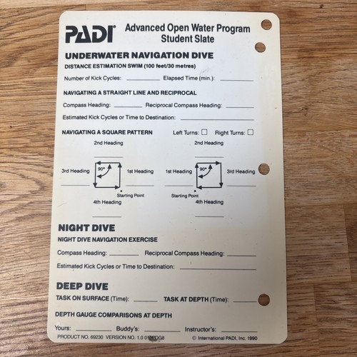 Padi advanced open water - padi,