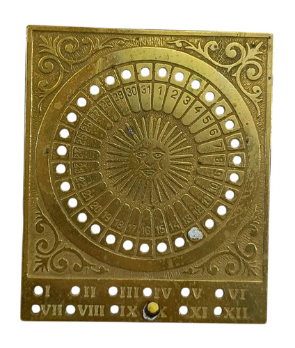 Vintage ewiger kalender - kalender, antik
