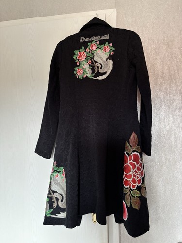 Desigual mantel schwarz mit - mantel,