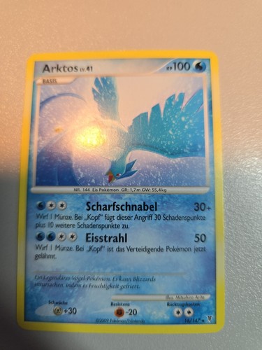 Arktos pokemon karte - lv.,