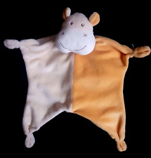 RAR Paradise Toys Kuscheltuch ❣ NILPFERD HIPPO ❣ beige/orange NEUw