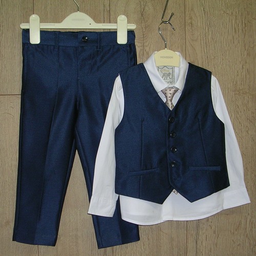 Monsoon jungen blau weste hose - monsoon,