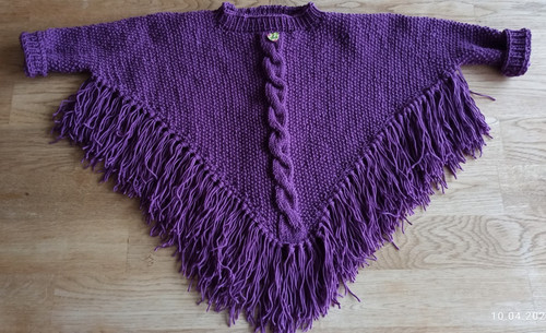 Kinder poncho lila cape - kinder,