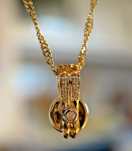 Karat gold kettenanhänger - 14,