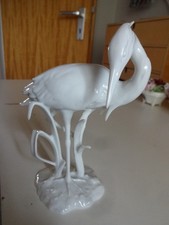 Porzellan, Storch/Kranich, weiß
